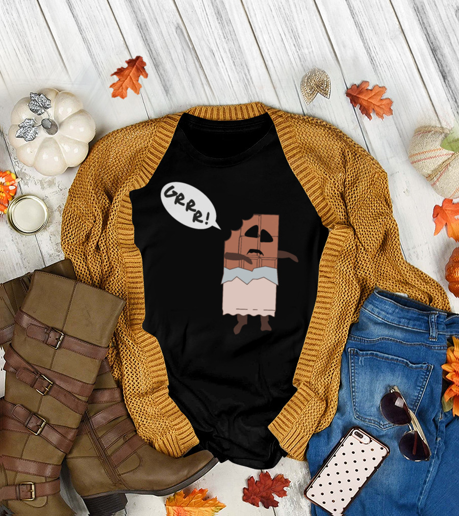 Zombie Chocolate Grrr Funny Horror T-Shirt