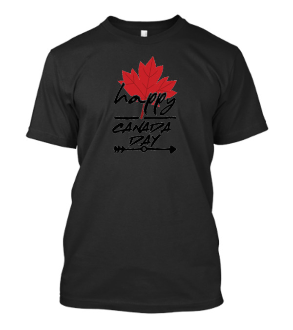 Happy Canada Day Maple Leaf Arrow T-Shirt
