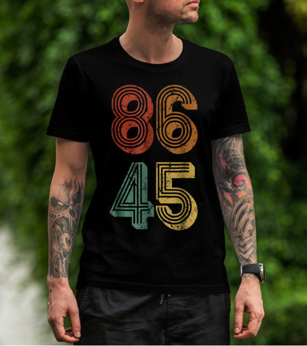 Anti Trump 86 45 Resist No Donald T-Shirt