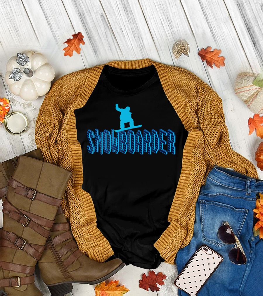 SNOWBOARDER Blue T-Shirt