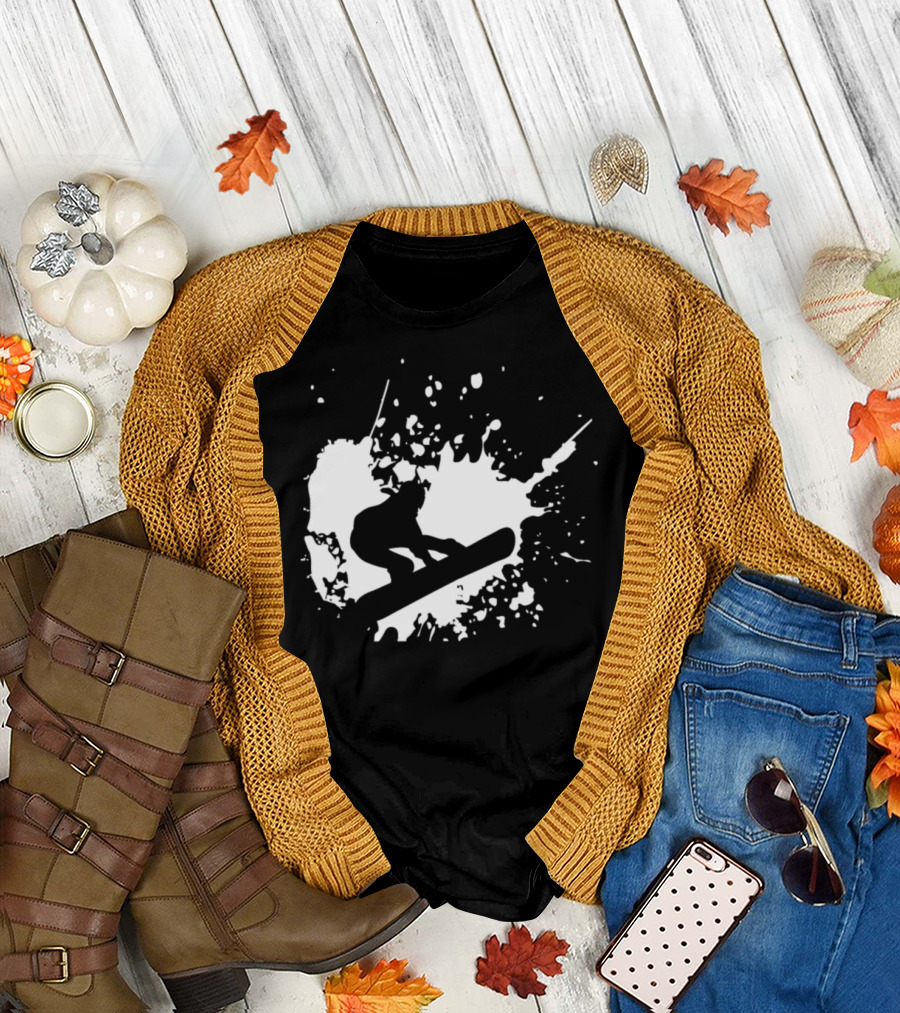 Snowboarding Alpine Adventure Splash T-Shirt