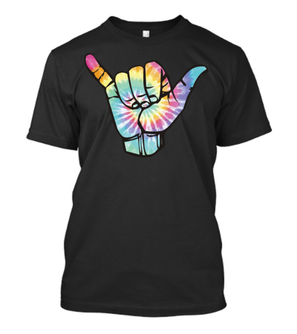 Hang Loose Tie-Dye Shaka Sign Ngxuo T-Shirt