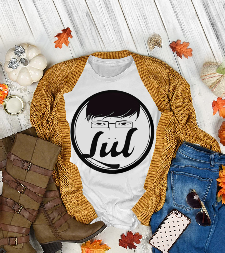 Paolul Lul Logo Glasses Icon Circle T-Shirt