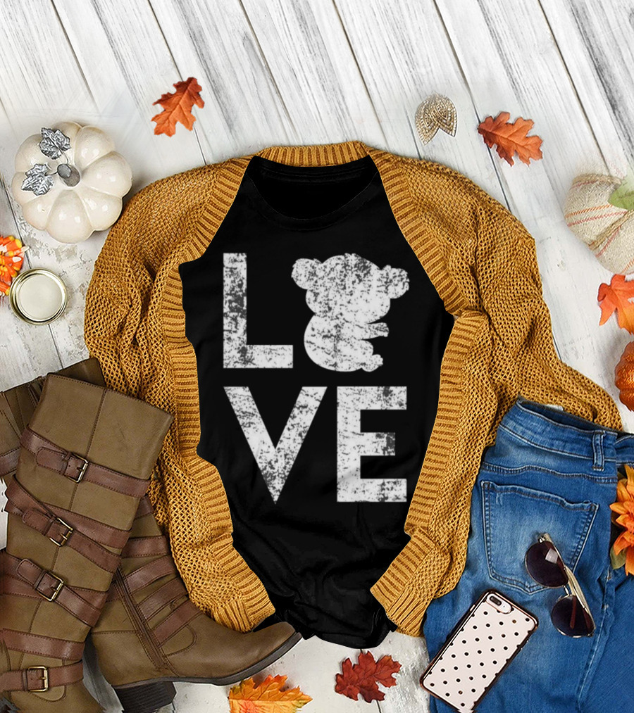 LOVE Koala Bear Animals T-Shirt