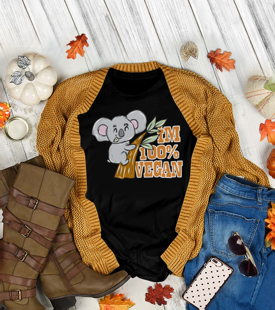 I'm 100% Vegan Koala T-Shirt