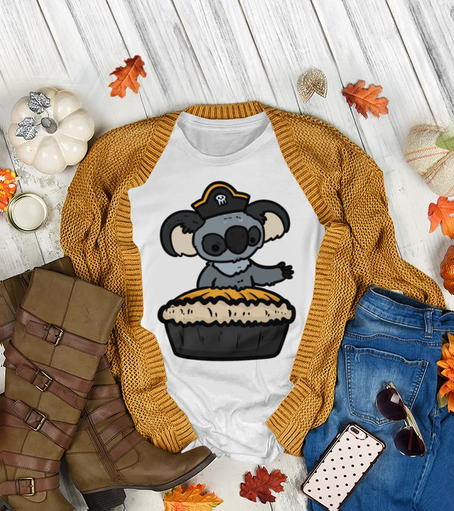 Koala Pirate with Pie T-Shirt
