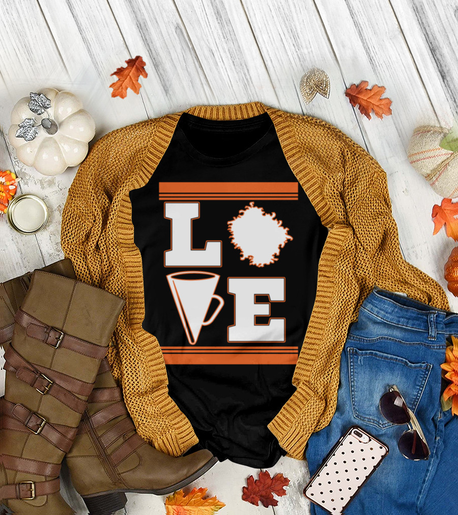 LOVE Cheerleading Perfect Megaphone Pom Pom T-Shirt