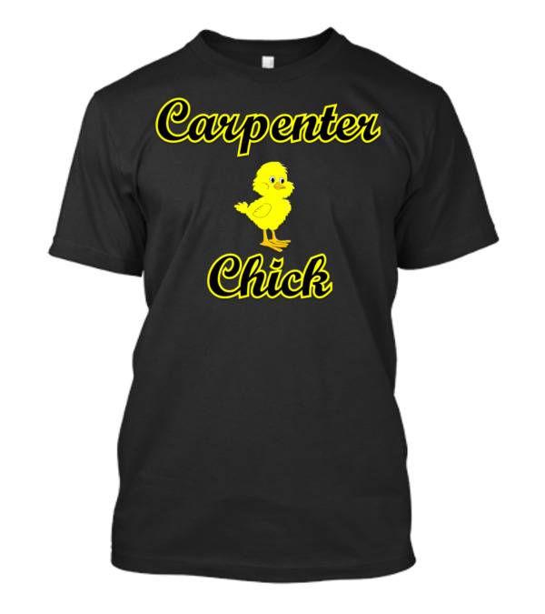 Carpenter Chick Cute Yellow Cartoon T-Shirt
