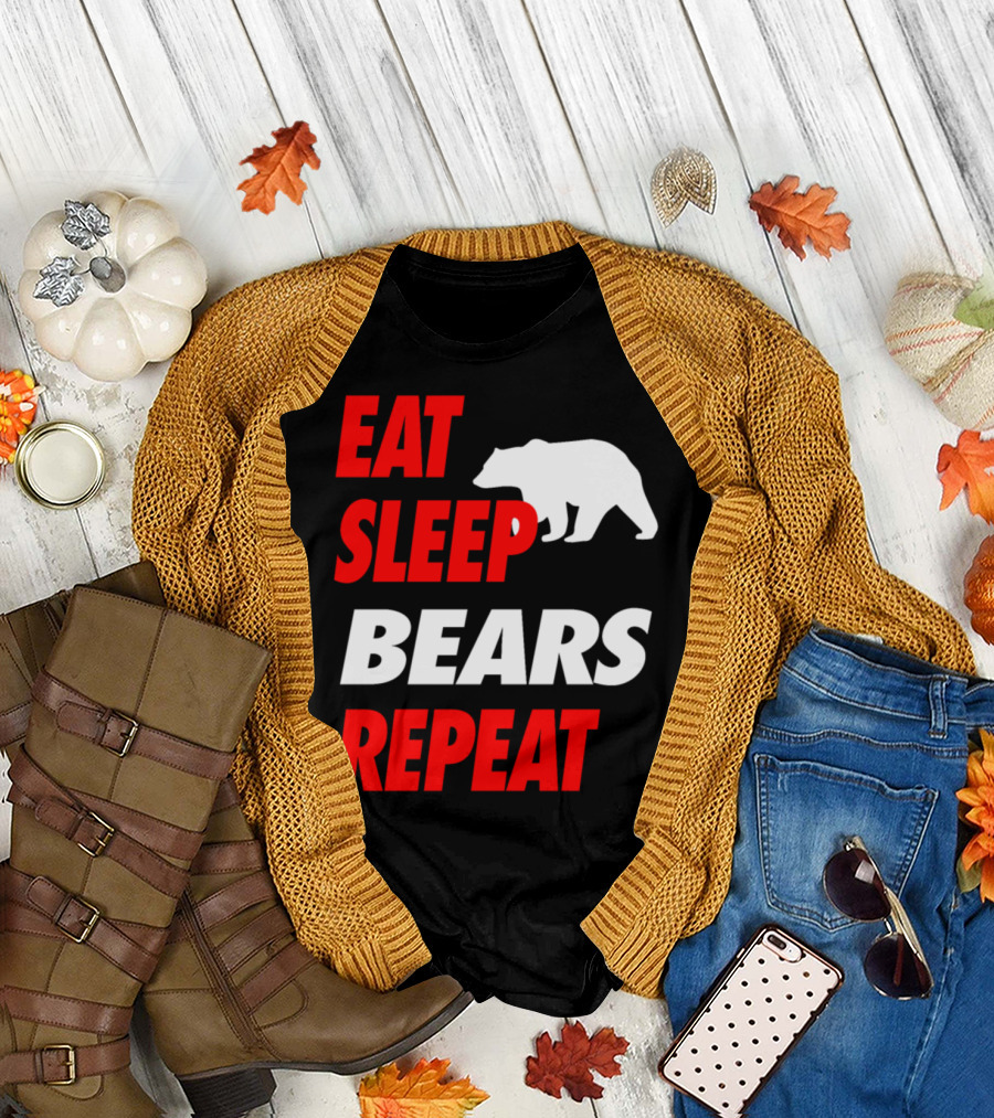Eat Sleep Bears Repeat Bear T-Shirt