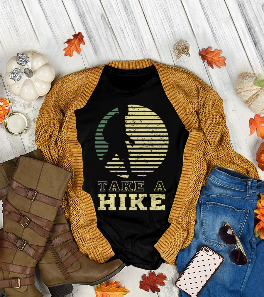 Take A Hike Retro Striped T-Shirt
