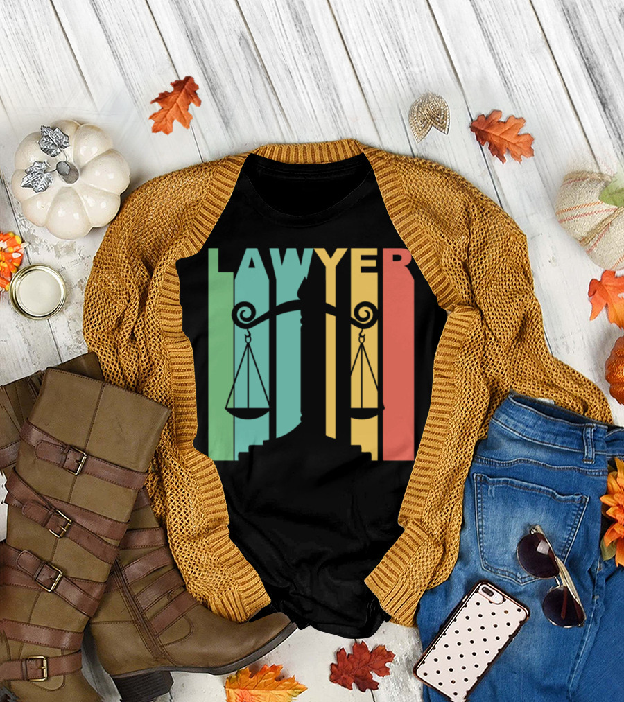 Vintage Lawyer Scales of Justice T-Shirt