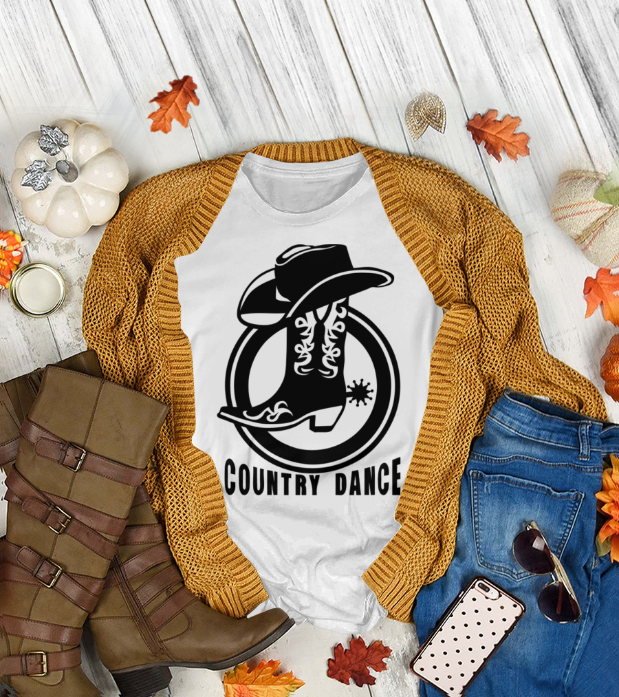 Cowboys Country Dance Boot Hat Iconic T-Shirt