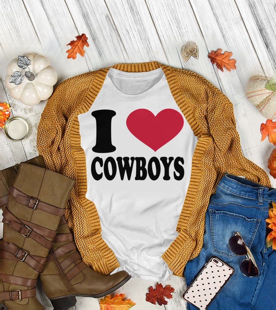 I Love Cowboys T-Shirt