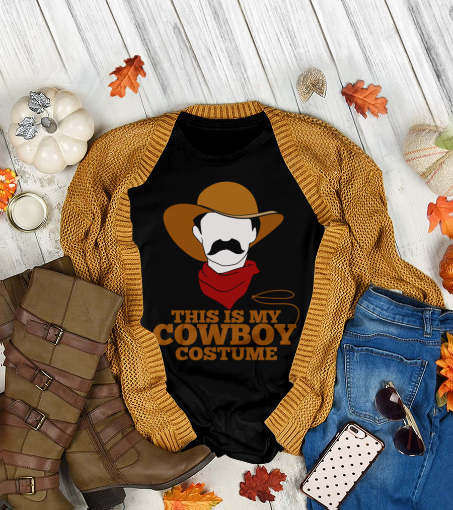 This Is My Cowboy Costume Funny Lazy Country Western T-Shirt