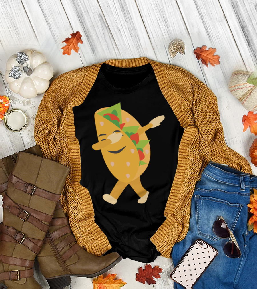 Dabbing Taco Funny Salsa Dance T-Shirt
