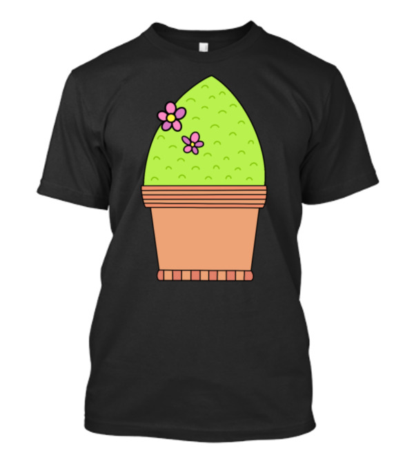 Fancy Suburban Cactus Potted With Flowers T-Shirt