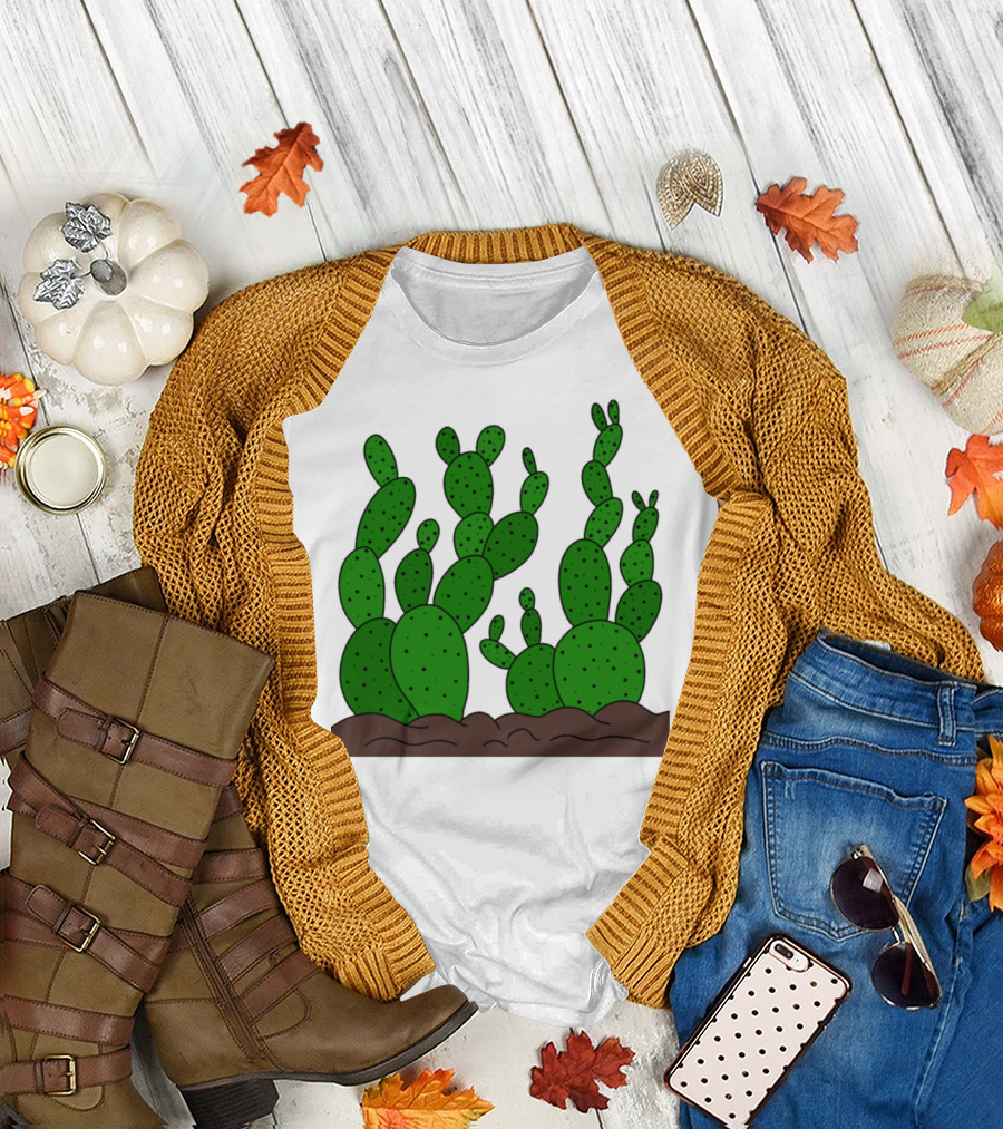 One Big Cactus Family in a Desert Oasis T-Shirt