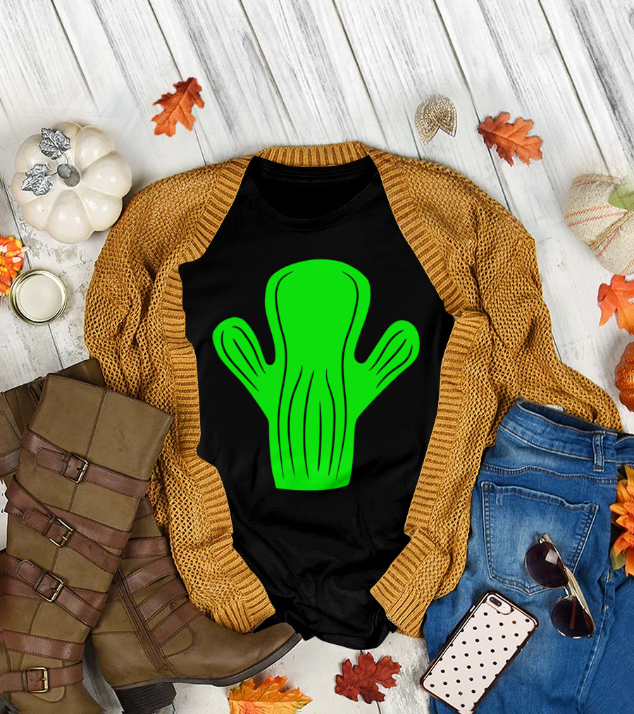 Small Green Cute Cactus Desert Embrace T-Shirt