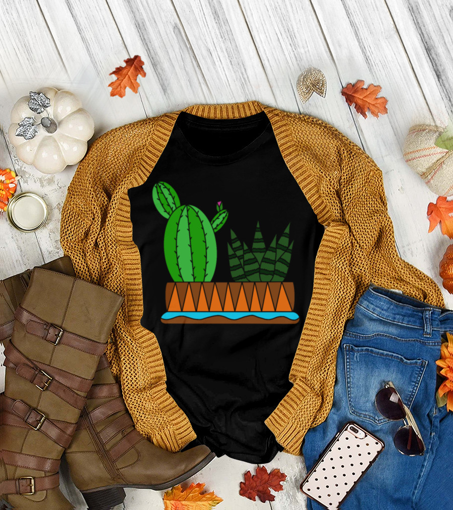The Aztek Succulent Cactus Team Southwest Garden Style Pajama T-Shirt
