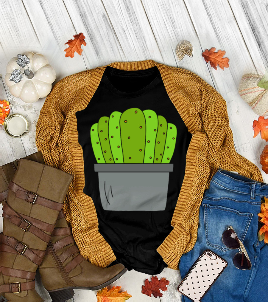 The Organized Group of Cacti in a Pot T-Shirt