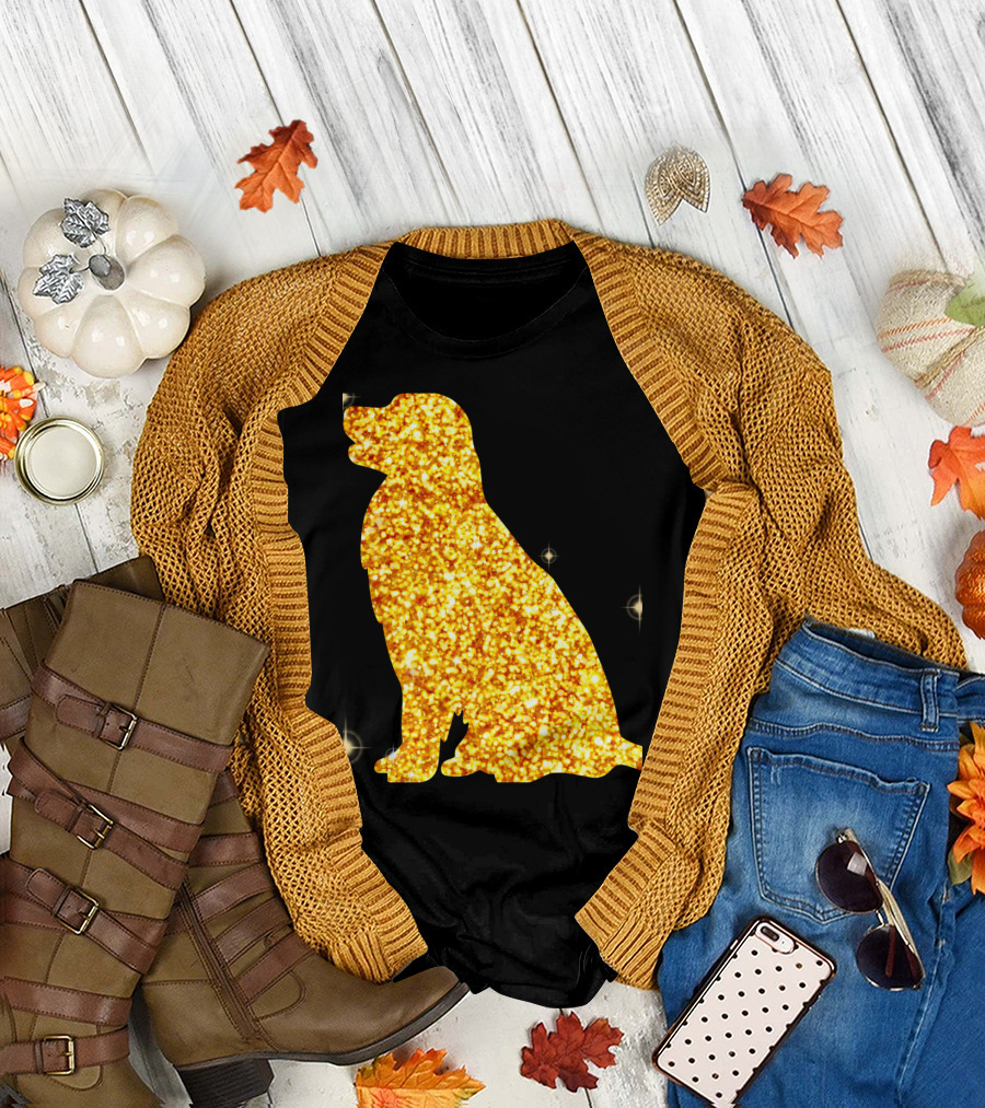 This Is Not Dog Hair It's Golden Retriever Glitter T-Shirt