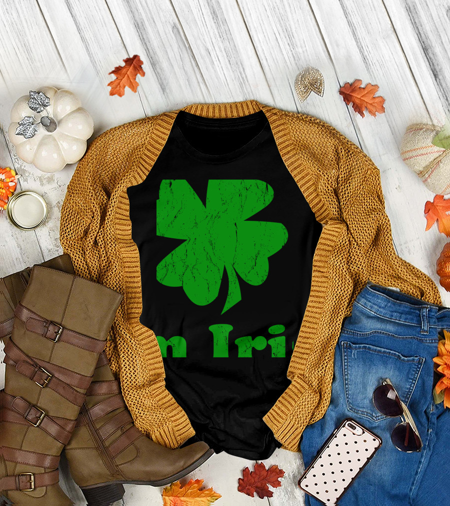 Kiss Me I Am Irish Four Leaf Clover T-Shirt