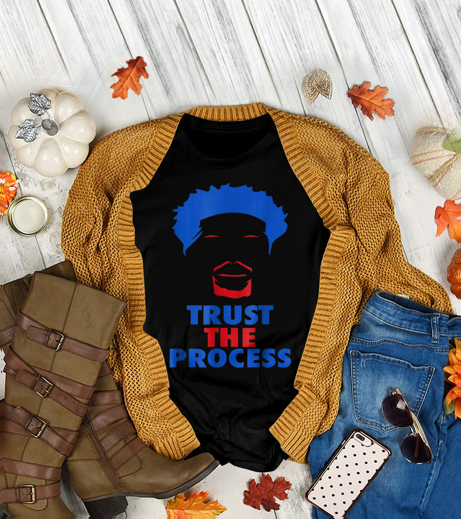 Trust The Process Blue Red T-Shirt