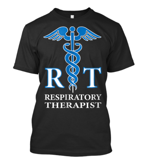 RT Respiratory Therapist Medical Symbol Caduceus T-Shirt