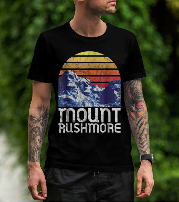 Mount Rushmore Sunset Black Hills South Dakota T-Shirt