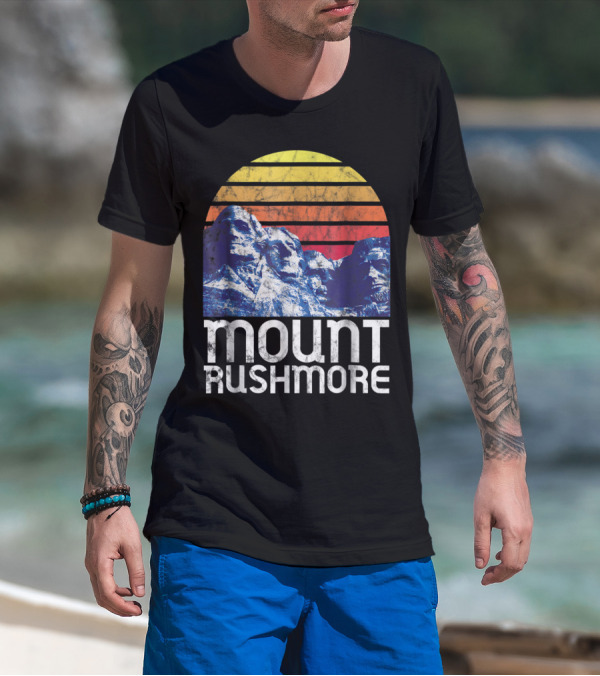 Mount Rushmore Sunset Black Hills South Dakota T-Shirt