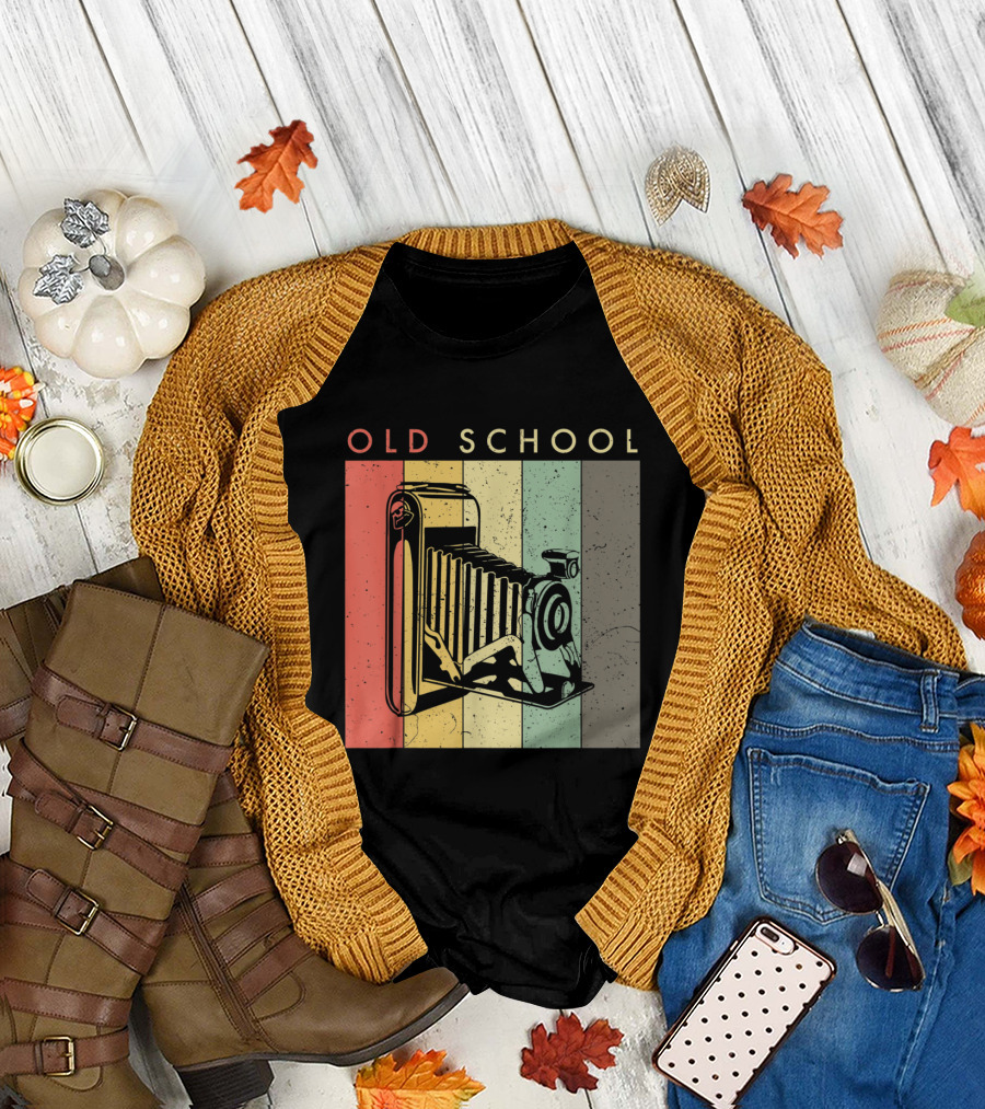 Old School Vintage Camera Photography T-Shirt