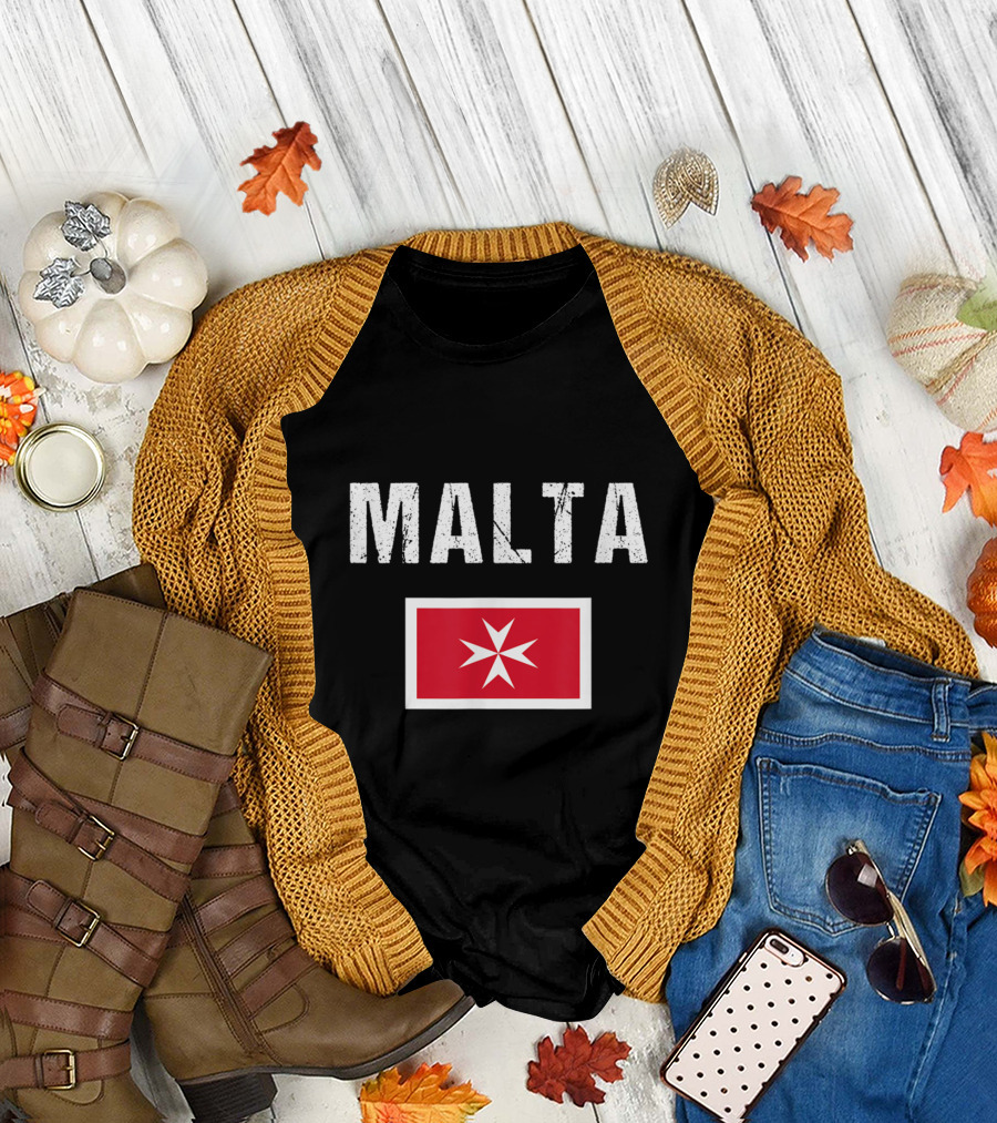 Maltese Cross Malta Flag Me Iconic T-Shirt