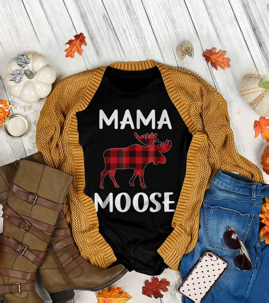 Mama Moose Buffalo Plaid T-Shirt