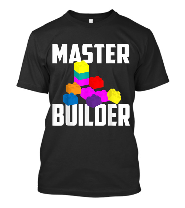 Master Builder Colorful Block Stack T-Shirt