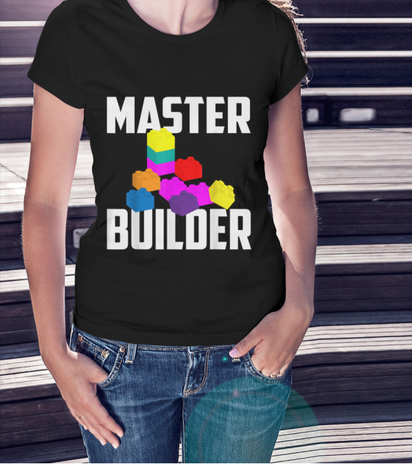 Master Builder Colorful Block Stack T-Shirt