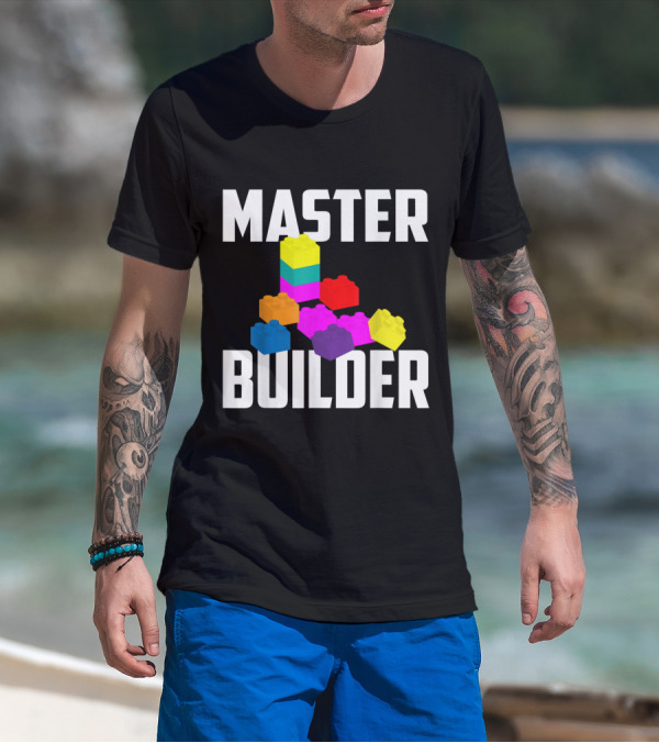 Master Builder Colorful Block Stack T-Shirt