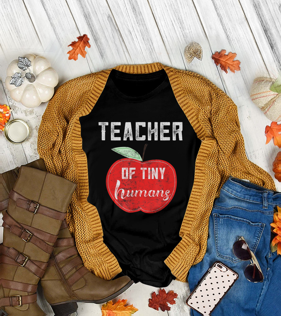 Teacher of Tiny Humans Apple T-Shirt