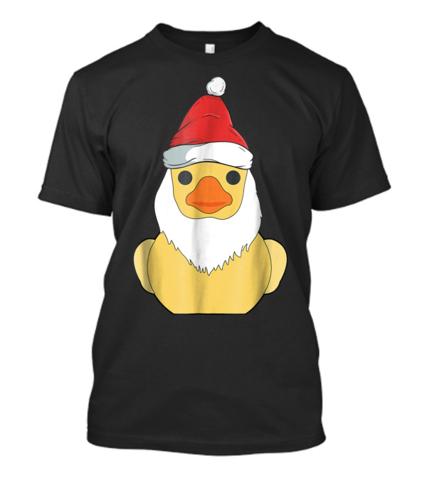Rubber Duck Santa Claus Christmas Novelty Festive Holiday T-Shirt