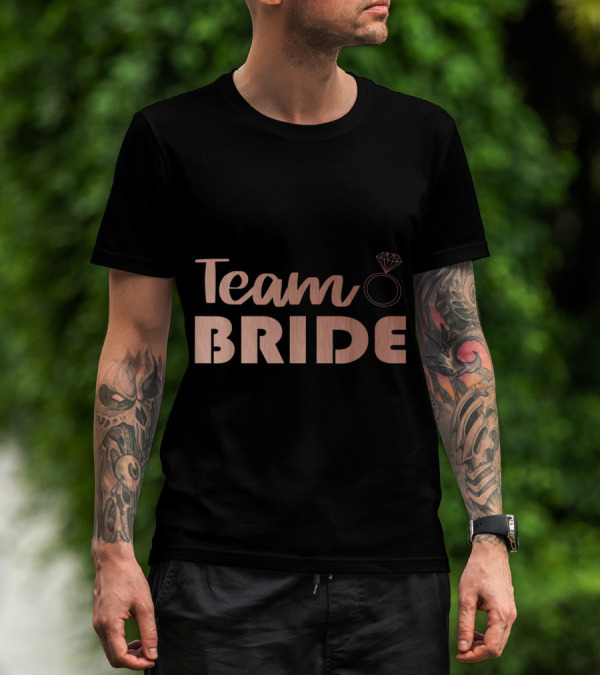 Team Bride Wedding Bachelorette Rose Ring T-Shirt