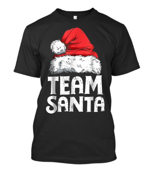 Team Santa Christmas Family Matching Hat T-Shirt