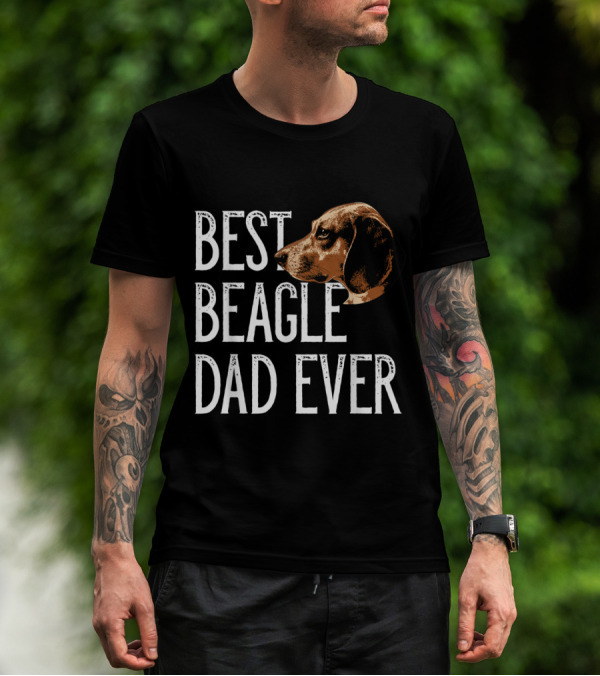 Best Beagle Dad Ever Mens Beagle T-Shirt