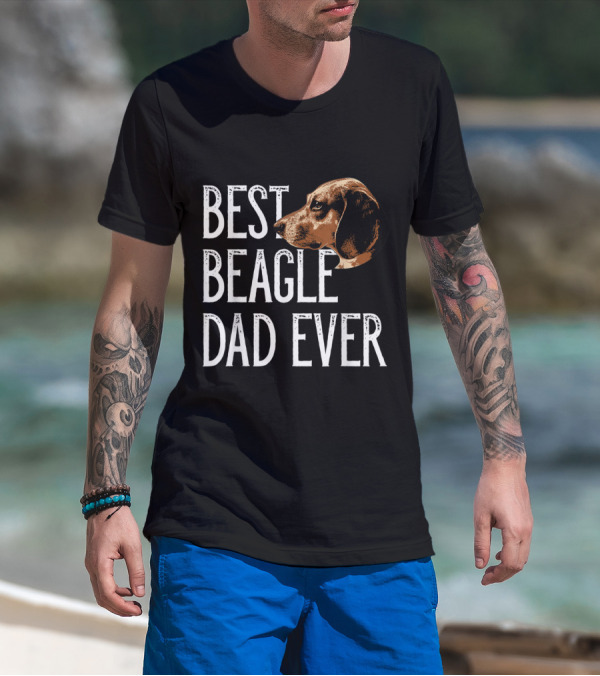 Best Beagle Dad Ever Mens Beagle T-Shirt