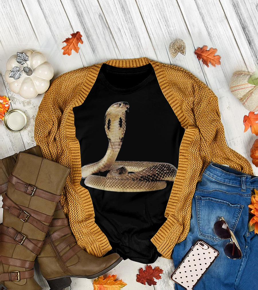 Cobra Snake Hooded Serpent Coiled T-Shirt