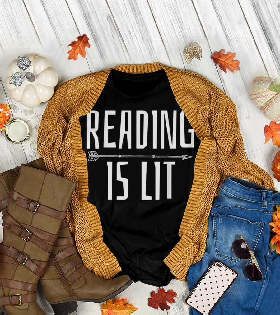 Reading Is Lit Arrow T-Shirt
