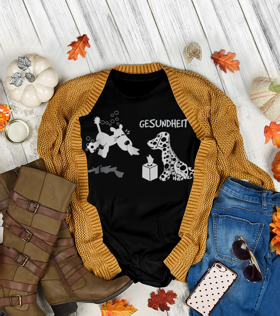 Gesundheit Dalmatian Sneezing Their Spot Tissue Box T-Shirt