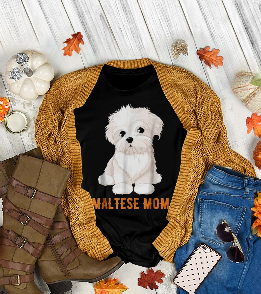 Dog Lovers Maltese Mom Cutie Ideas T-Shirt
