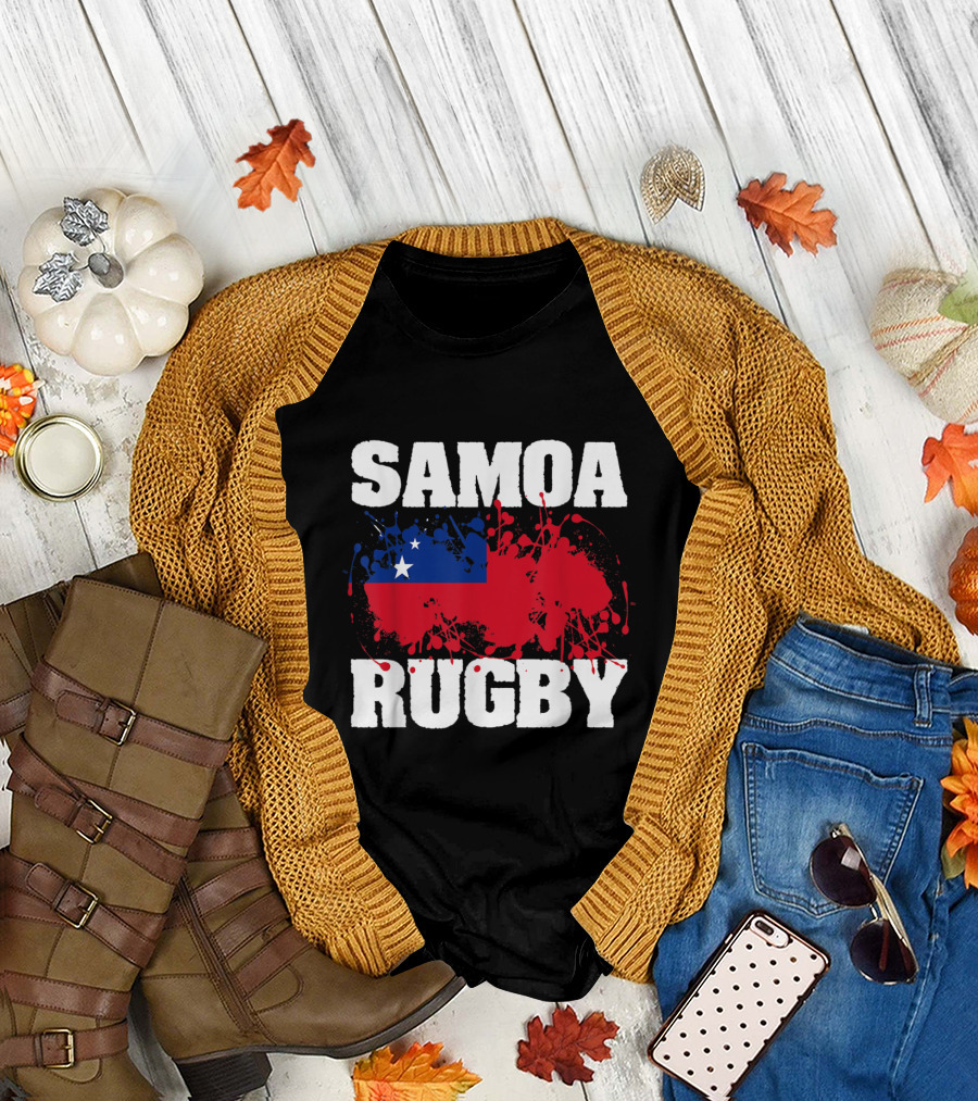 Samoa Rugby Samoan Flag Pride T-Shirt