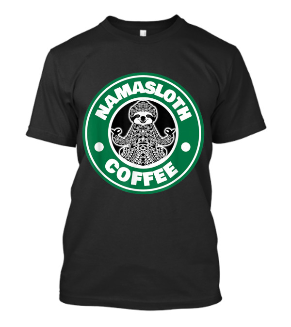 Namasloth Coffee Yoga Sloth T-Shirt