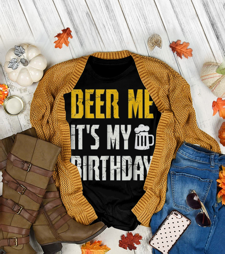 Beer Me It's My Birthday Party with Beer Mug T-Shirt