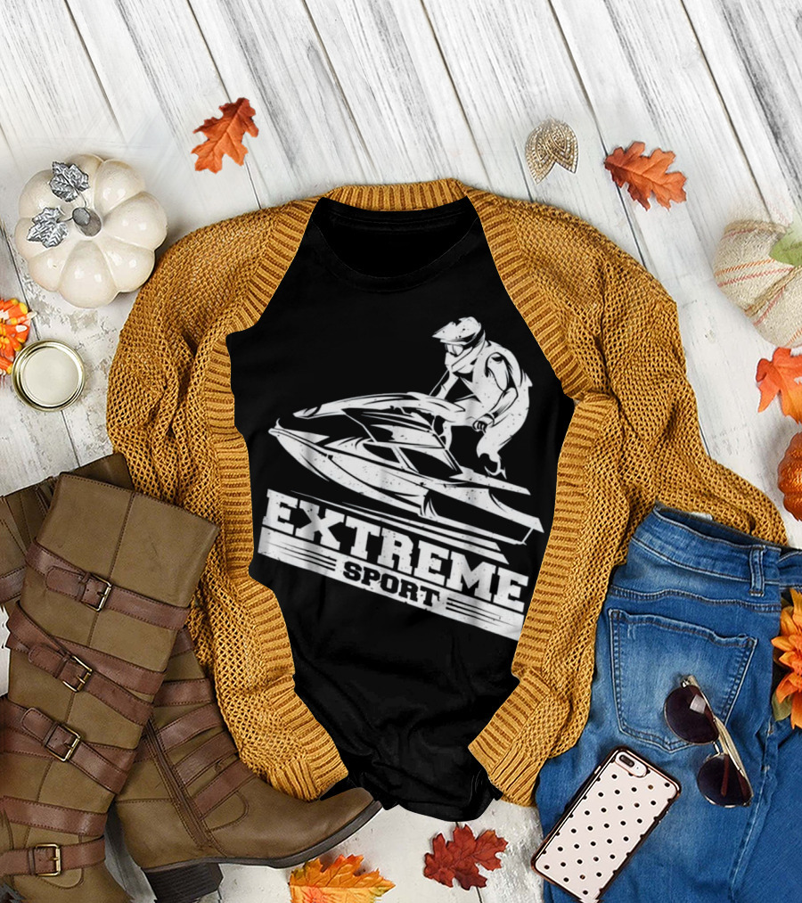 Extreme Sport Jet Skiing Skier T-Shirt